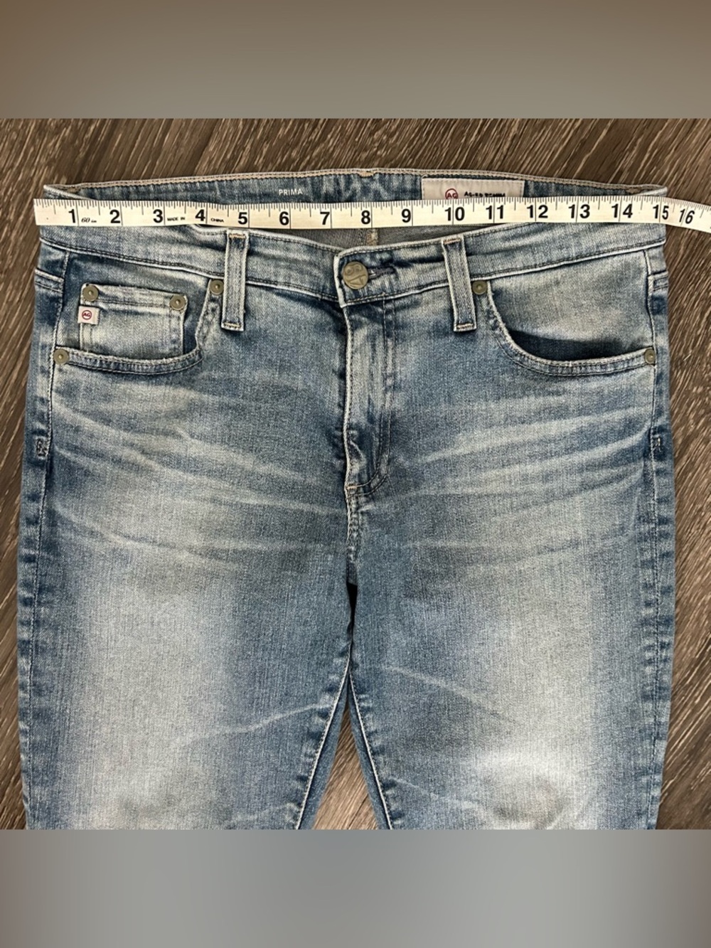 AG Adriano Goldschmied Prima Cigarette Leg Skinny Blue Jeans Womens 30 Mid Rise - Picture 10 of 12